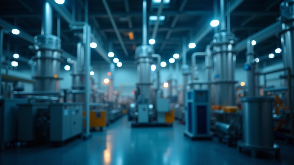 Installation chimique avec colonnes de distillation et équipement de traitement des émissions