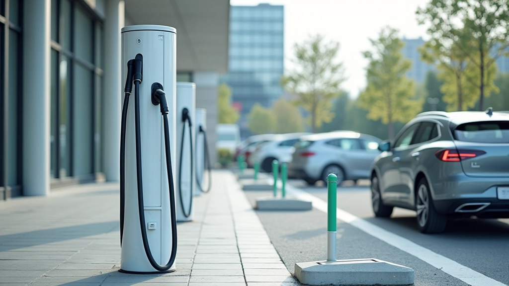 Infrastructure de transport électrique avec bornes de recharge pour véhicules électriques financées par les revenus des enchères
